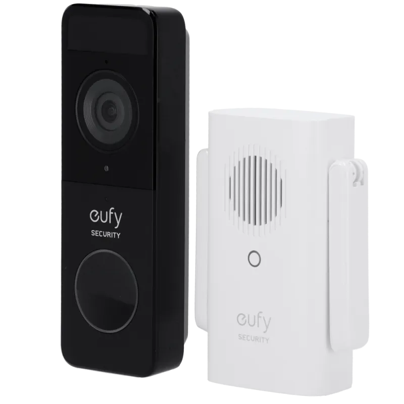 Kit de Timbre Wifi con vídeo Eufy by Anker - Resolución 1080p - Detección de rostros y cuerpos humanos - Hasta 120 d... - Alarm