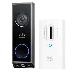 Kit de Timbre Wifi doble cámara Eufy by Anker - Resolución 2K - Detección de paquetes y reconocimiento facial - Hast... - Alarm