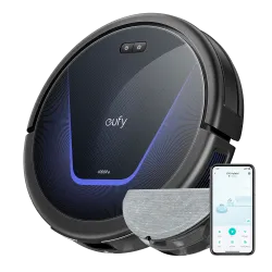 Robot Aspirador Eufy by Anker - Potencia máxima de 4000 Pa - Capacidad del depósito 400 ml Polvo, 200 ml Agua - Tecno... - Alarm