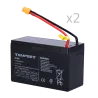 Batería para TEMPEST-BAT300 URFOG - 12V / 9Ah - Conectores especiales - Recambio sencillo - Incluye 2 baterías - AlarmSystems.Sh