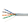 Cable FTP - Categoría 5E - Rollo de 305 metros - Cubierta color gris - Diámetro 5.5 mm - Compatible con Baluns