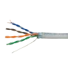 Cable FTP - Categoría 5E - Rollo de 305 metros - Cubierta color gris - Diámetro 5.5 mm - Compatible con Baluns - AlarmSystems.Sh