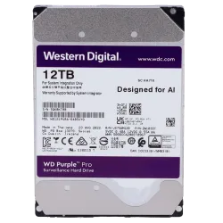 Disco duro Western Digital - Capacidad 12 TB - Interfaz SATA 6 Gb/s - Modelo WD121PURZ-64B5UY0 - Especial para Videog... - Alarm