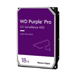 Disco duro Western Digital - Capacidad 18 TB - Interfaz SATA 6 Gb/s - Modelo WD181PURP - Especial para Videograbadore... - Alarm