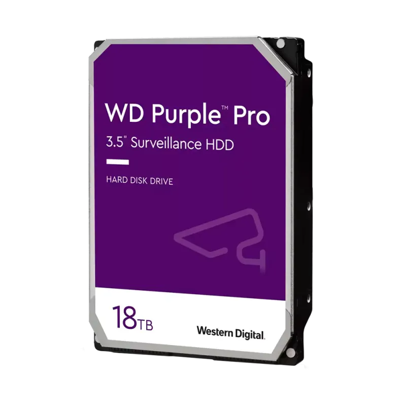 Disco duro Western Digital - Capacidad 18 TB - Interfaz SATA 6 Gb/s - Modelo WD181PURP - Especial para Videograbadore... - Alarm