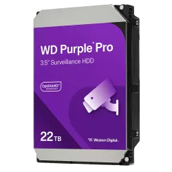 Disco duro Western Digital - Capacidad 22 TB - Interfaz SATA 6 Gb/s - Modelo WD221PURP - Especial para Videograbadore... - Alarm