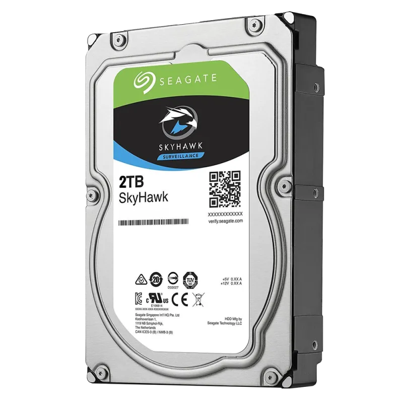 Disco duro Seagate Skyhawk - Capacidad 2 TB - Interfaz SATA 6 Gb/s - Modelo ST2000VX003 - Especial para Videograbador... - Alarm