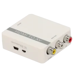 Convertidor HDMI a AV - 1 entrada HDMI - 1 salida AV - Resolución de salida PAL/NTSC - Resolución entrada de vídeo 10... - Alarm
