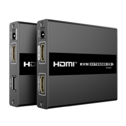 Extensor HDMI con KVM - Emisor y receptor - Alcance 60 m - Sobre cable UTP Cat 6 - Hasta 1080p@60Hz - Alimentación DC...