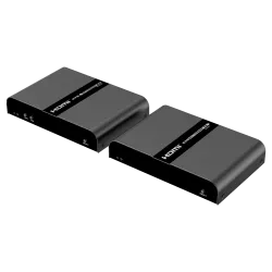 Extensor HDMI con KVM - Emisor y receptor - Alcance 100 m - Sobre cable UTP Cat 7 - Hasta 4K@30Hz - Alimentación DC 5 V - AlarmS
