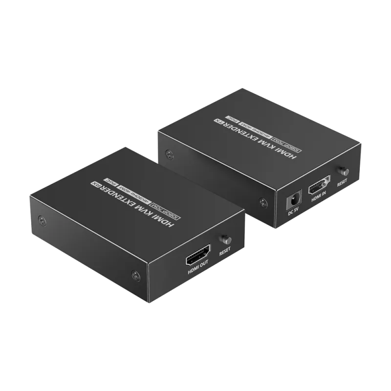 Extensor HDMI con KVM - Emisor y receptor - Alcance 70 m - Sobre cable UTP Cat 7 - Hasta 4K@30Hz - Alimentación DC 5 V - AlarmSy