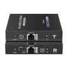 Extensor activo HDMI - Emisor y receptor - Alcance 70 m - Sobre cable UTP Cat 7 - Hasta 4K@60Hz - Alimentación DC 12 V - AlarmSy