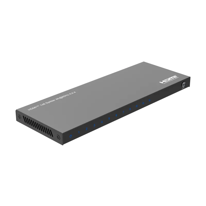 Splitter HDMI - 1 Entrada - 8 Salidas - Resolución hasta 4K@60Hz - Ajustes EDID - AlarmSystems.Shop