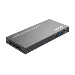 HDMI Switch - 3 Entradas HDMI - 1 entrada USB-C - 1 Salida HDMI - Resolución 8K@60Hz - Control con mando a distancia - AlarmSys
