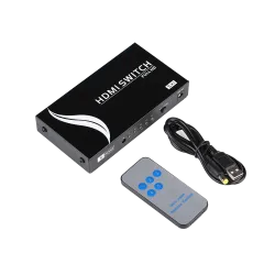 HDMI Switch - 5 entrada HDMI - 1 salidas HDMI - Hasta 4K*2K@60Hz - Alimentación DC 5 V - AlarmSystems.Shop