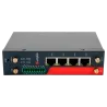 Hongdian Router Industrial 4G - 4G Cat 4 - 4 puertos PoE+ Ethernet RJ45 10/100/1000 - 2 Ranuras tarjeta SIM 4G/3G - ... - Alarm