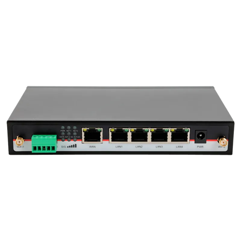 Hongdian Router 4G Industrial - 2 x 4G módulos LTE CAT 6 - Doble Módem Dual SIM - Puertos RS232/RS485 - Wi-Fi 802.11b... - Alarm