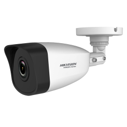 Cámara Bullet IP Hikvision - Gama HiWatch - 4 MP | Lente 2.8 mm - IR 30 m | DWDR - PoE | H.265+ | IP67 - WEB, Softwa...