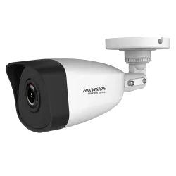 Cámara Bullet IP Hikvision - Gama HiWatch - 4 MP | Lente 2.8 mm - IR 30 m | DWDR - PoE | H.265+ | IP67 - WEB, Softwa... - Alarm