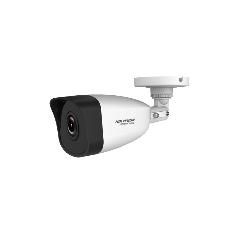 Cámara Bullet IP Hikvision - Gama HiWatch - 4 MP | Lente 2.8 mm - IR 30 m | DWDR - PoE | H.265+ | IP67 - WEB, Softwa...