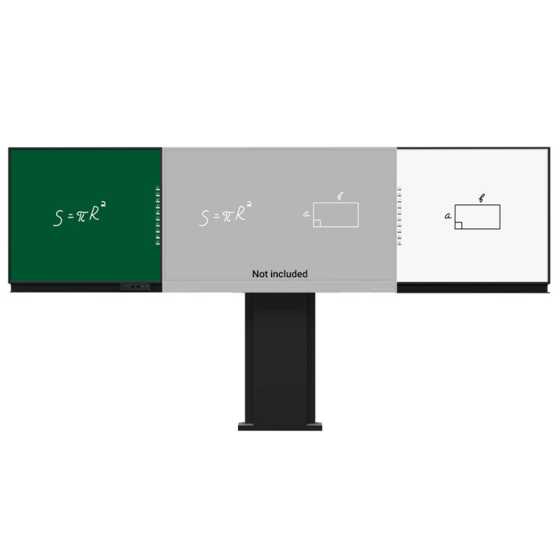 Compatible con interactiva IB-TE-YL-75E2 - Pizarra lateral izquierda para tiza - Pizarra lateral derecha para rotul...