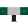 Compatible con interactiva IB-TE-YL-86E2 - Pizarra lateral izquierda para tiza - Pizarra lateral derecha para tiza ...