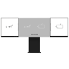 Compatible con interactiva IB-TE-YL-86E2 - Pizarra lateral izquierda para rotulador - Pizarra lateral derecha para r...