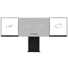 Compatible con interactiva IB-TE-YL-86E2 - Pizarra lateral izquierda para rotulador - Pizarra lateral derecha para r... - Alarm