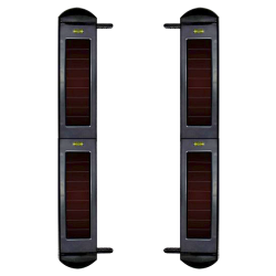 Detector de barrera solar por infrarrojos - Completamente inalámbrica | 4 haces - Alcance de señal hasta 1000m - Alca...