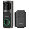 Doorbell WiFi a bateria Imou 3 Megapixel 2K - Batería 5000 mAh - Lente 2.3 mm / IR 5m - Detección de humanos por PIR ... - Alarm