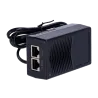 Inyector PoE - Entrada/Salida RJ45 10/100 Mbps - Potencia 15 W - Distancia máxima 100 m - Velocidad 100M - Estabiliza... - Alarm