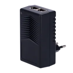Inyector PoE de pared - Entrada/Salida RJ45 10/100 Mbps - Potencia 15 W - Distancia máxima 100 m - Velocidad 100M - E... - Alarm