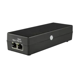 Inyector PoE - Entrada/Salida RJ45 10/100/1000 Mbps - Potencia 30 W - Distancia máxima 100 m - PoE/PoE+ IEEE802.3af/a... - Alarm
