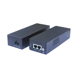 Inyector PoE - Entrada/Salida RJ45 10/100/1000 Mbps - Potencia 90 W - Distancia máxima 100 m - PoE/PoE+/Hi-PoE IEEE80... - Alarm