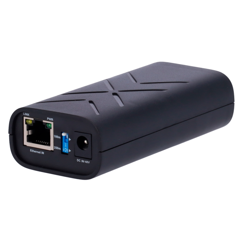 Inyector PoE Dual - Entrada RJ45 10/100/1000 Mbps - Potencia total 60 W - Distancia máxima 100 m - PoE/PoE+ IEEE802.3...