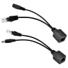 Inyector y Splitter PoE pasivo - Requiere utilizar la pareja incluida - Entrada y salida hasta 48 V - Conectores RJ45... - Alarm