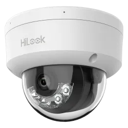 HiLook - Cámara Domo IP - Resolución 4 Megapixel (2560x1440) - Lente 2.8 mm | Micrófono integrado - Luz híbrida 30 m ... - Alarm