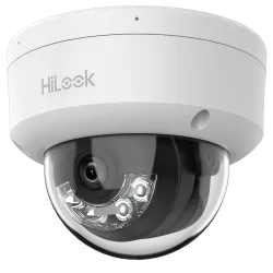 HiLook - Cámara Domo IP - Resolución 4 Megapixel (2560x1440) - Lente 2.8 mm | Micrófono integrado - Luz híbrida 20 m ... - Alarm