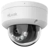 HiLook - Cámara Domo IP - Resolución 4 Megapixel (2560x1440) - Lente 2.8 mm | Micrófono integrado - Luz híbrida 20 m ... - Alarm