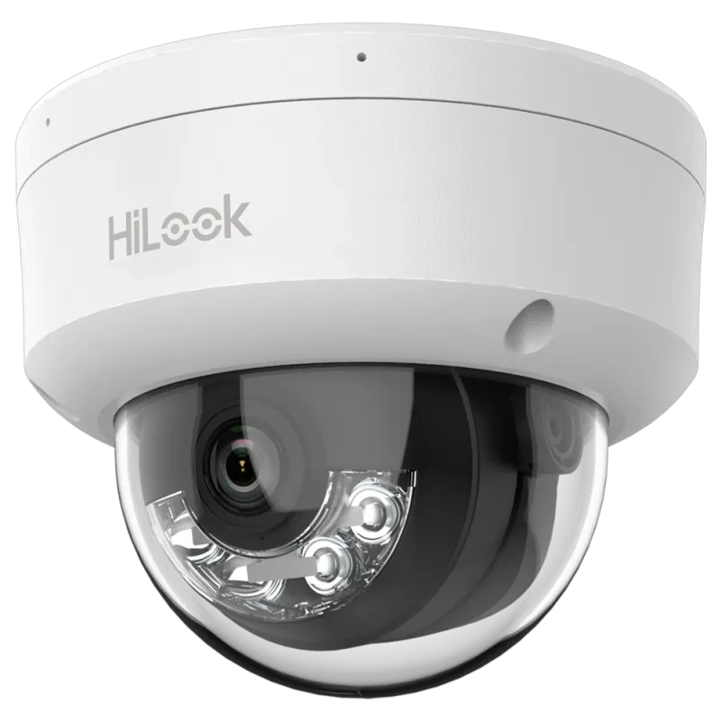HiLook - Cámara Domo IP - Resolución 6 Megapixel (3200x1800) - Lente 2.8 mm | Micrófono integrado - Luz híbrida 30 m ... - Alarm