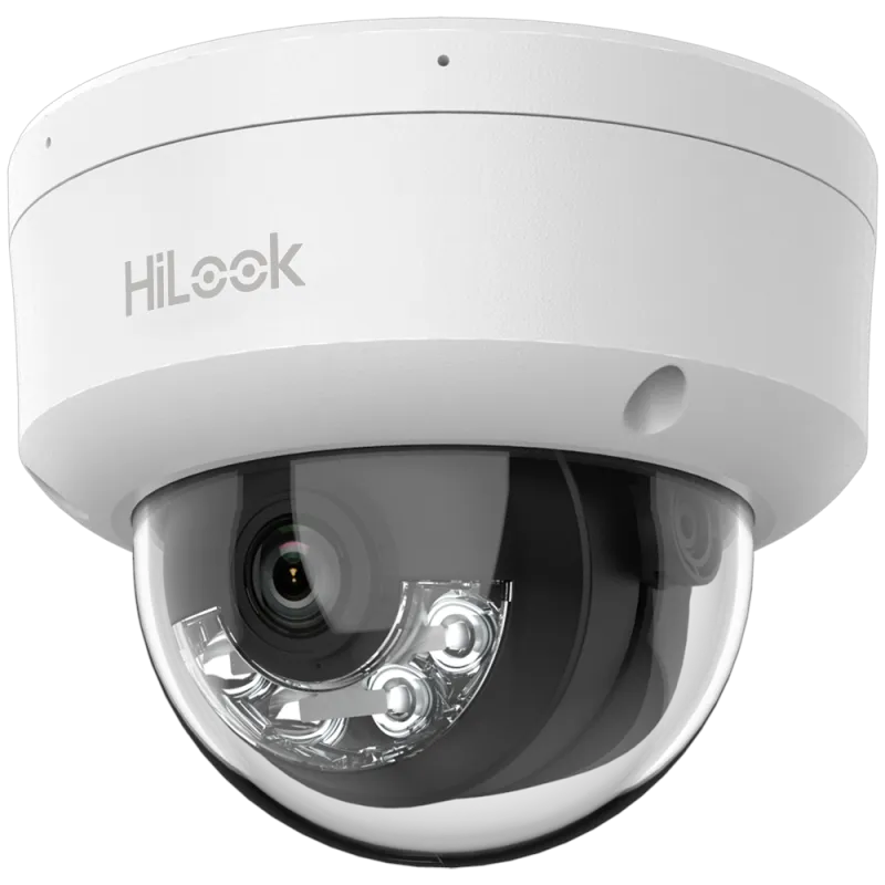 HiLook - Cámara Domo IP - Resolución 8 Megapixel (3840x2160) - Lente 2.8 mm | Micrófono integrado - Luz híbrida 30 m ... - Alarm