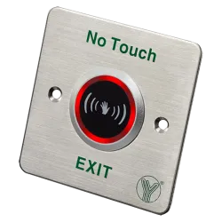 Botón de salida sin contacto - Sensor infrarrojo con LED indicador - Testado 100.000 usos - NO/NC/COM | Empotrado o s... - Alarm