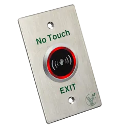 Botón de salida sin contacto - Sensor infrarrojo con LED indicador - Testado 1.000.000 usos - NO/NC/COM | Empotrado o... - Alarm