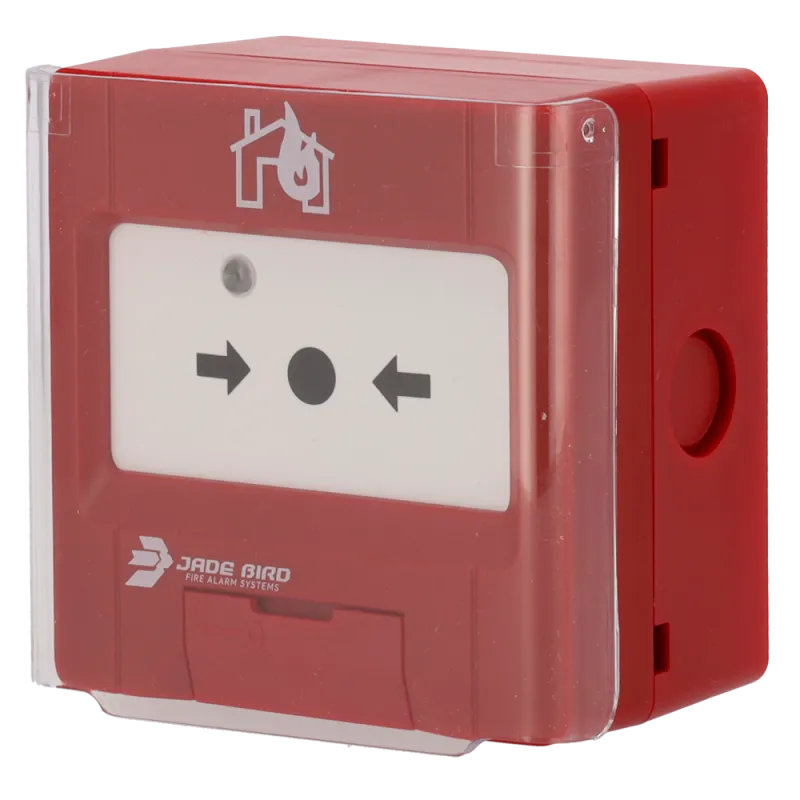 Pulsador analógico Jade Bird - Tapa de protección incluída - Indicador luminoso y visual de activación - Contacto sec... - Alarm