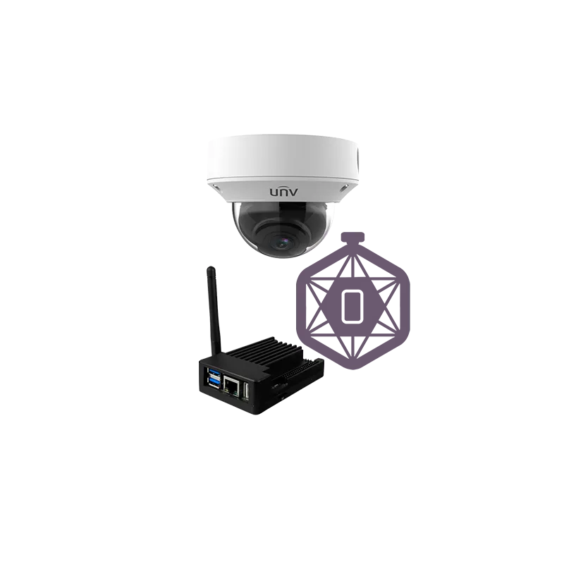 Kit para Control de aforo ECO - Cámara UV-IPCOUNT-Z-4 - PC con software SF-COUNT-LITE - Múltiples visores en las entr... - Alarm