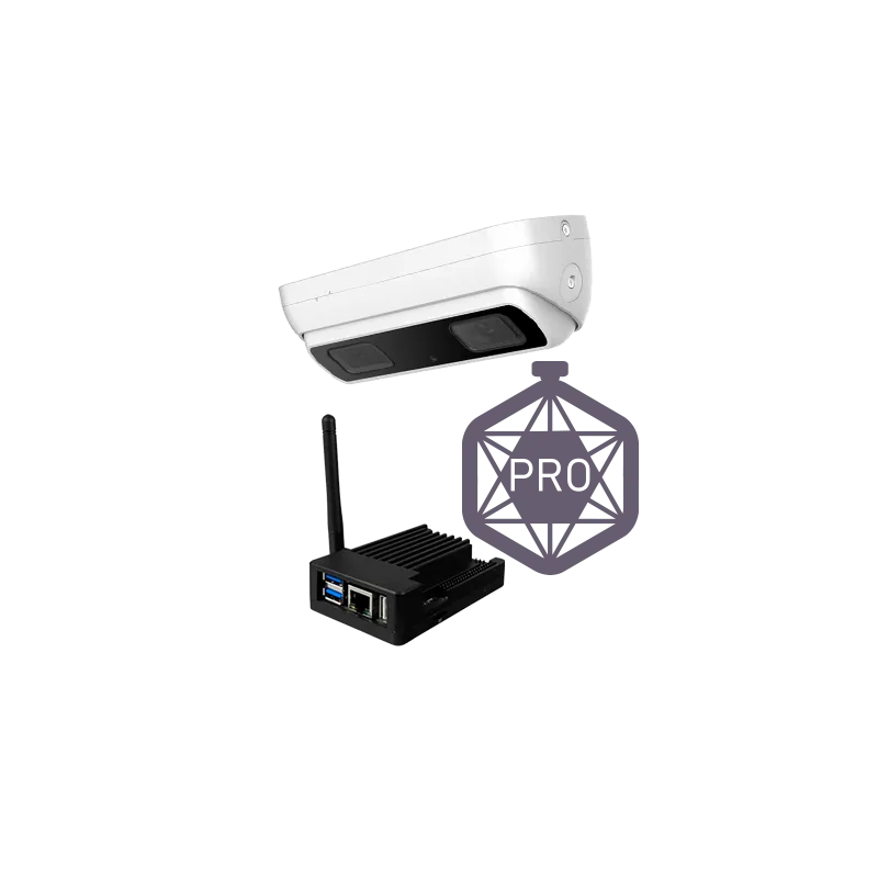 Kit para Control de aforo Multiestancia - Cámara IPCOUNT-3D-EXT-0280 - PC con software SF-COUNT-MULTIROOM - Múltiples... - Alarm