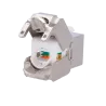 Conector para cables FTP - Conector salida RJ45 - Compatible FTP categoría 6 - Fácil instalación sin necesidad de her... - Alarm