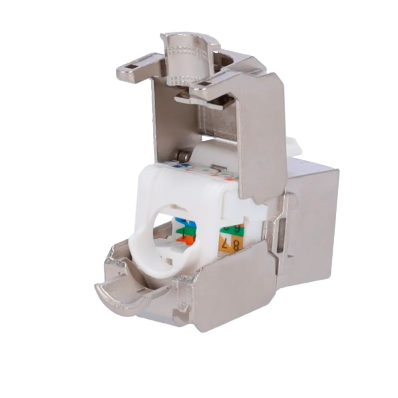 Conector para cables FTP - Conector salida RJ45 - Compatible FTP categoría 6A - Fácil instalación sin necesidad de he... - Alarm