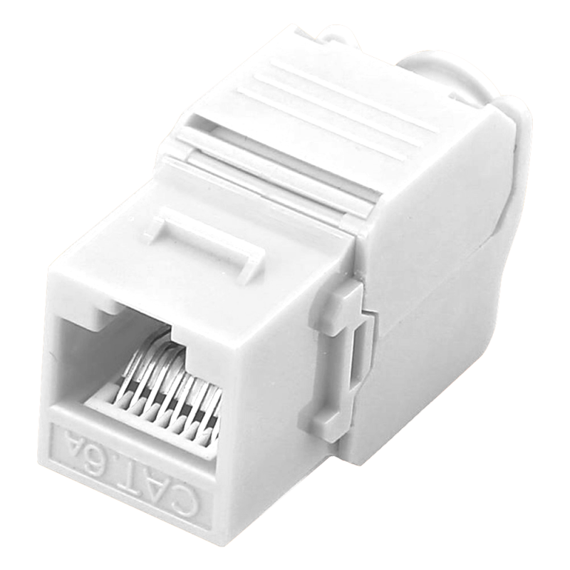 Conector para cables UTP - Conector salida RJ45 - Compatible UTP categoría 6A - Fácil instalación sin necesidad de he...