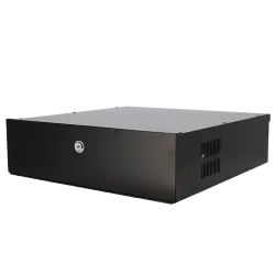 Caja metálica cerrada para DVR - Específico para CCTV - Para grabadores de hasta 2U rack - Cerradura de leva - Ventil... - Alarm